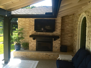 outdoor fireplace 
