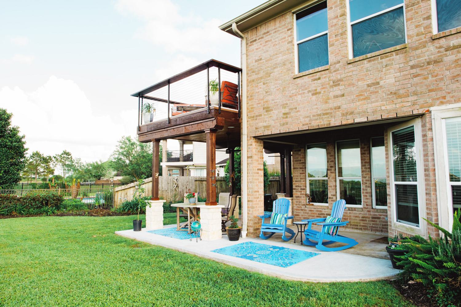 Beautiful covered patio 
